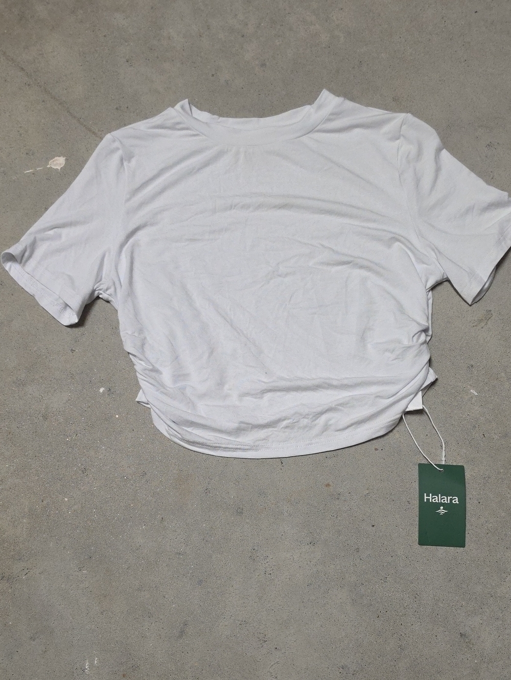 Nwt HALARA White Crop Top #038